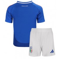 Echipament fotbal Italia Tricou Acasa European 2024 pentru copii maneca scurta (+ Pantaloni scurti)